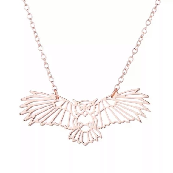 Jewelry - Rose Gold Filled Owl Necklace